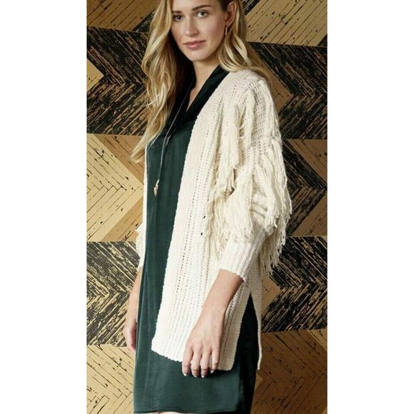 Matilda Jane Good Hart Women’s SOUTHERN CHARM Cardigan Size L Fringe Sweater - Picture 1 of 8